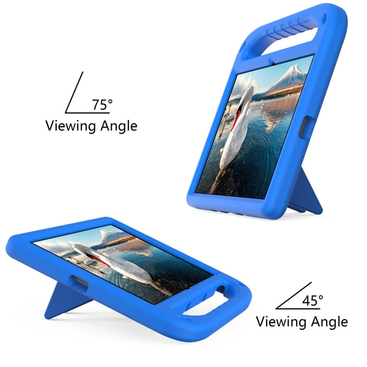 For Lenovo Tab P11 TB-J606F / Tab P11 Plus TB-J607F Portable Handle EVA Shockproof Anti Falling Protective Case with Triangle Holder(Blue) - Lenovo by PMC TechLife | Online Shopping South Africa | PMC TechLife | Buy Now Pay Later Mobicred