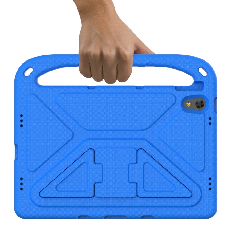 For Lenovo Tab P11 TB-J606F / Tab P11 Plus TB-J607F Portable Handle EVA Shockproof Anti Falling Protective Case with Triangle Holder(Blue) - Lenovo by PMC TechLife | Online Shopping South Africa | PMC TechLife | Buy Now Pay Later Mobicred