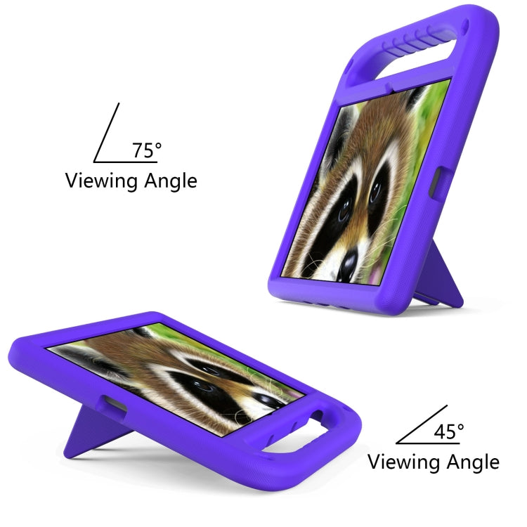 For Lenovo Tab P11 TB-J606F / Tab P11 Plus TB-J607F Portable Handle EVA Shockproof Anti Falling Protective Case with Triangle Holder(Purple) - Lenovo by PMC TechLife | Online Shopping South Africa | PMC TechLife | Buy Now Pay Later Mobicred