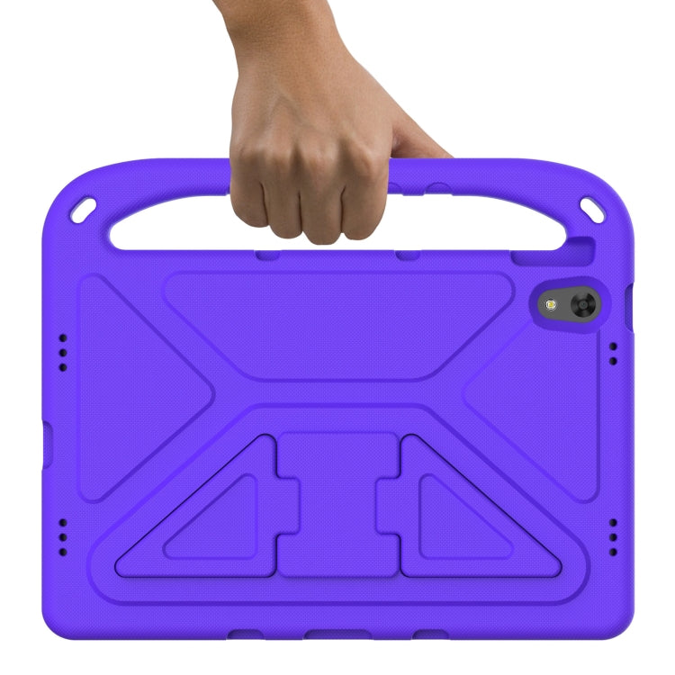 For Lenovo Tab P11 TB-J606F / Tab P11 Plus TB-J607F Portable Handle EVA Shockproof Anti Falling Protective Case with Triangle Holder(Purple) - Lenovo by PMC TechLife | Online Shopping South Africa | PMC TechLife | Buy Now Pay Later Mobicred