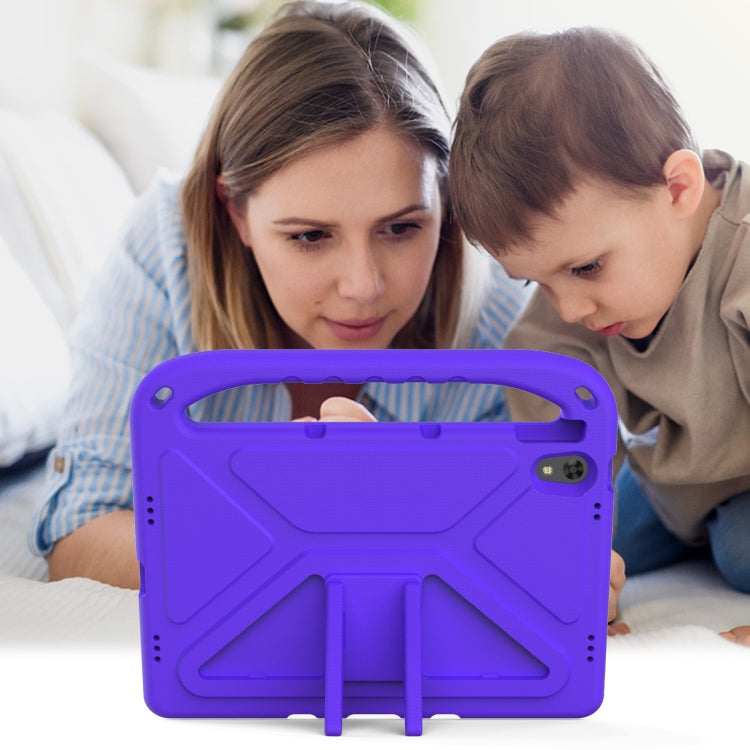 For Lenovo Tab P11 TB-J606F / Tab P11 Plus TB-J607F Portable Handle EVA Shockproof Anti Falling Protective Case with Triangle Holder(Purple) - Lenovo by PMC TechLife | Online Shopping South Africa | PMC TechLife | Buy Now Pay Later Mobicred