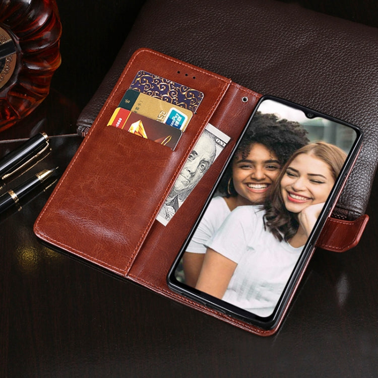 idewei Crazy Horse Texture Horizontal Flip Leather Case with Holder & Card Slots & Wallet For Doogee N40 Pro(Yellow) - More Brand by idewei | Online Shopping South Africa | PMC TechLife | Buy Now Pay Later Mobicred