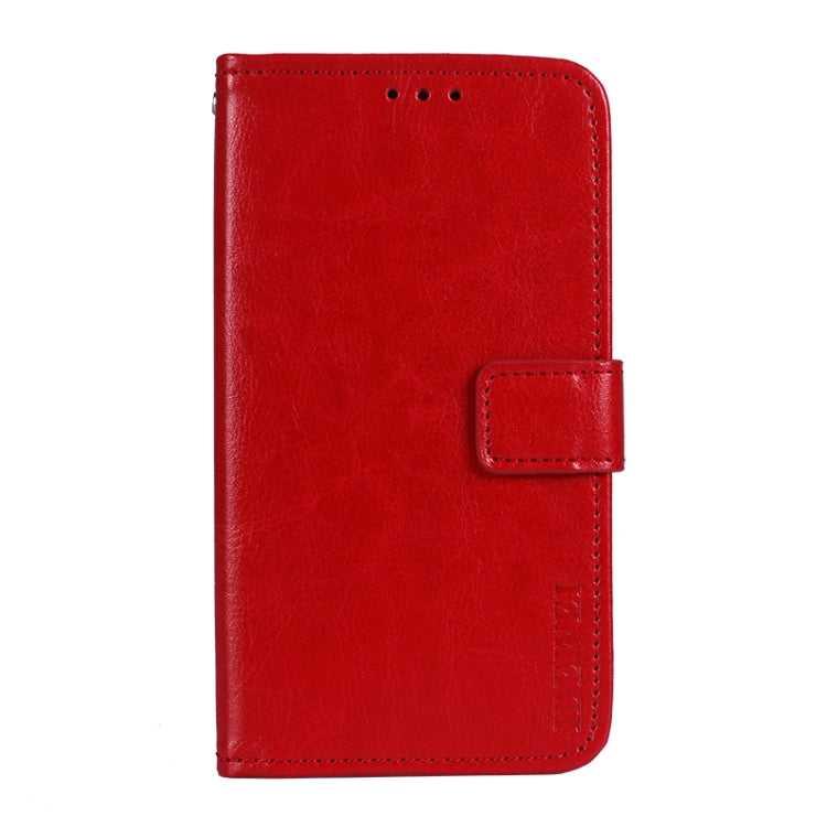 idewei Crazy Horse Texture Horizontal Flip Leather Case with Holder & Card Slots & Wallet For Doogee N40 Pro(Red) - More Brand by idewei | Online Shopping South Africa | PMC TechLife | Buy Now Pay Later Mobicred