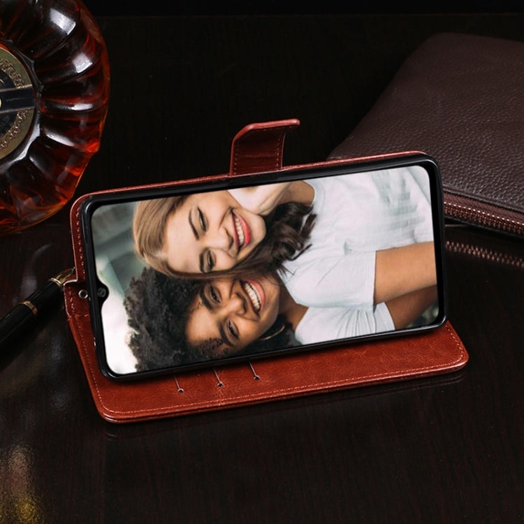 idewei Crazy Horse Texture Horizontal Flip Leather Case with Holder & Card Slots & Wallet For Doogee N40 Pro(White) - More Brand by idewei | Online Shopping South Africa | PMC TechLife | Buy Now Pay Later Mobicred