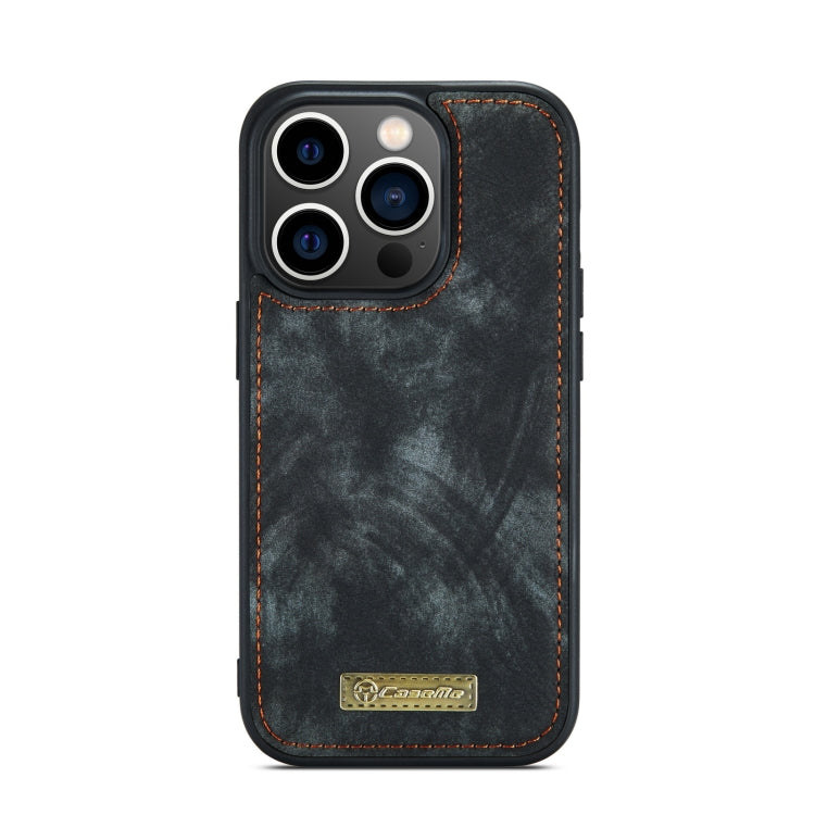 For iPhone 13 Pro CaseMe-008 Detachable Multifunctional Horizontal Flip Leather Case with Card Slot & Holder & Zipper Wallet & Photo Frame (Black) - iPhone 13 Pro Cases by CaseMe | Online Shopping South Africa | PMC Jewellery | Buy Now Pay Later Mobicred
