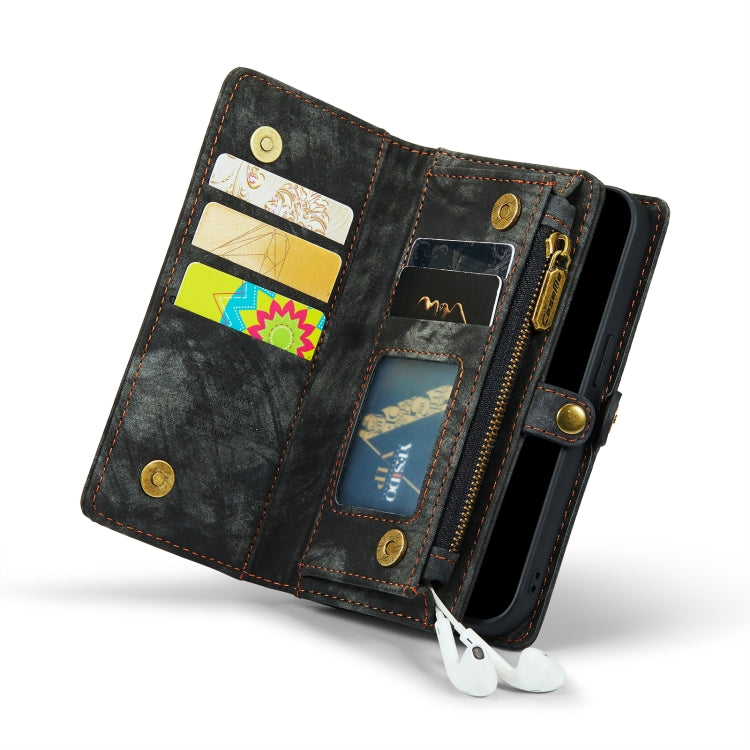 For iPhone 13 Pro CaseMe-008 Detachable Multifunctional Horizontal Flip Leather Case with Card Slot & Holder & Zipper Wallet & Photo Frame (Black) - iPhone 13 Pro Cases by CaseMe | Online Shopping South Africa | PMC Jewellery | Buy Now Pay Later Mobicred