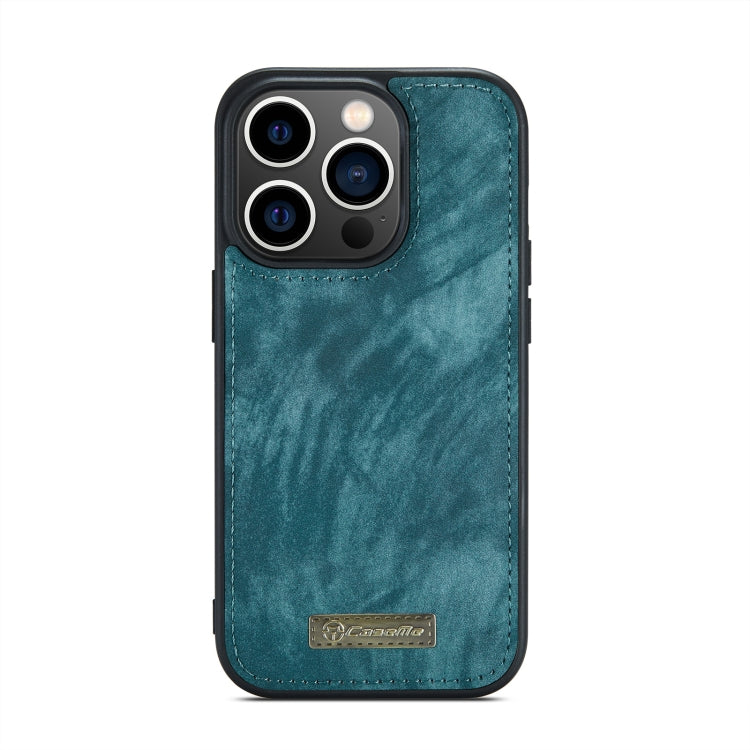 For iPhone 13 Pro CaseMe-008 Detachable Multifunctional Horizontal Flip Leather Case with Card Slot & Holder & Zipper Wallet & Photo Frame (Blue) - free shipping - PMC Jewellery - Order now!