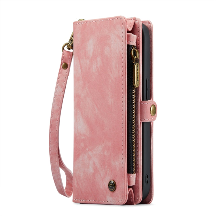 For iPhone 13 Pro CaseMe-008 Detachable Multifunctional Horizontal Flip Leather Case(Pink) - free shipping - PMC Jewellery - Order now!