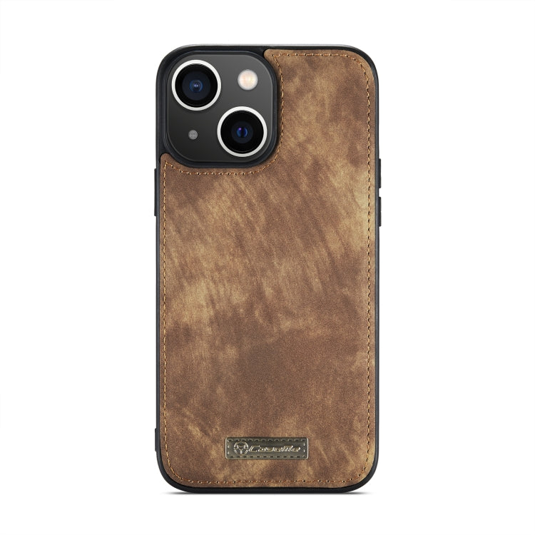For iPhone 13 mini CaseMe-008 Detachable Multifunctional Horizontal Flip Leather Case with Card Slot & Holder & Zipper Wallet & Photo Frame (Brown) - free shipping - PMC Jewellery - Order now!