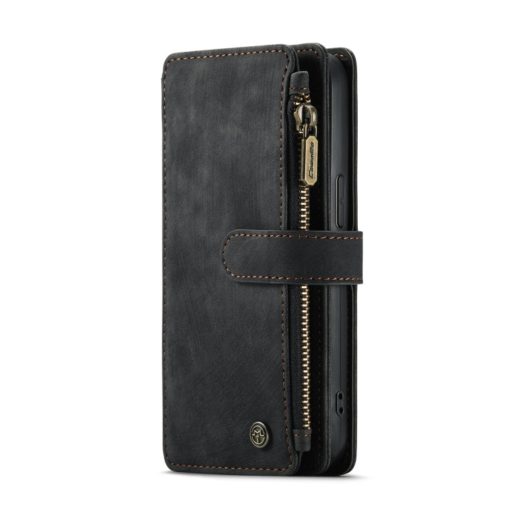 For iPhone 13 CaseMe-C30 PU + TPU Multifunctional Horizontal Flip Leather Case with Holder & Card Slot & Wallet & Zipper Pocket(Black) - iPhone 13 Cases by CaseMe | Online Shopping South Africa | PMC TechLife