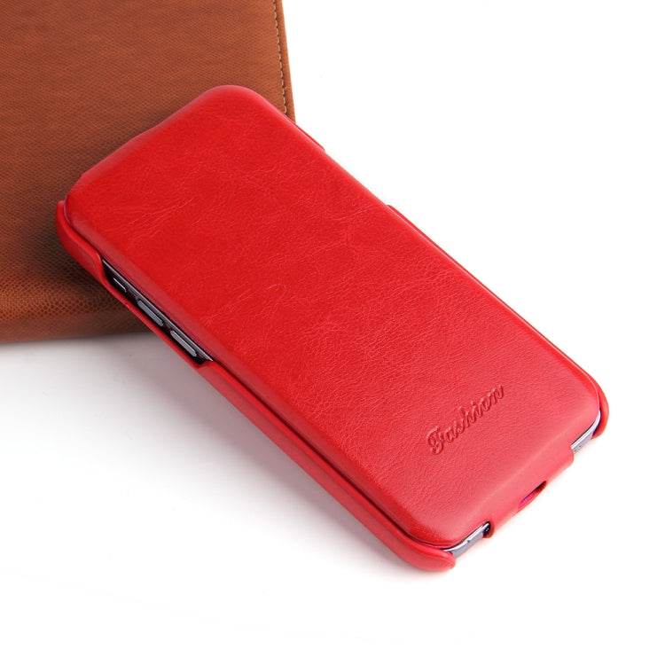For iPhone 13 Pro Fierre Shann Retro Oil Wax Texture Vertical Flip PU Leather Case (Red) - iPhone 13 Pro Cases by FIERRE SHANN | Online Shopping South Africa | PMC TechLife | Buy Now Pay Later Mobicred