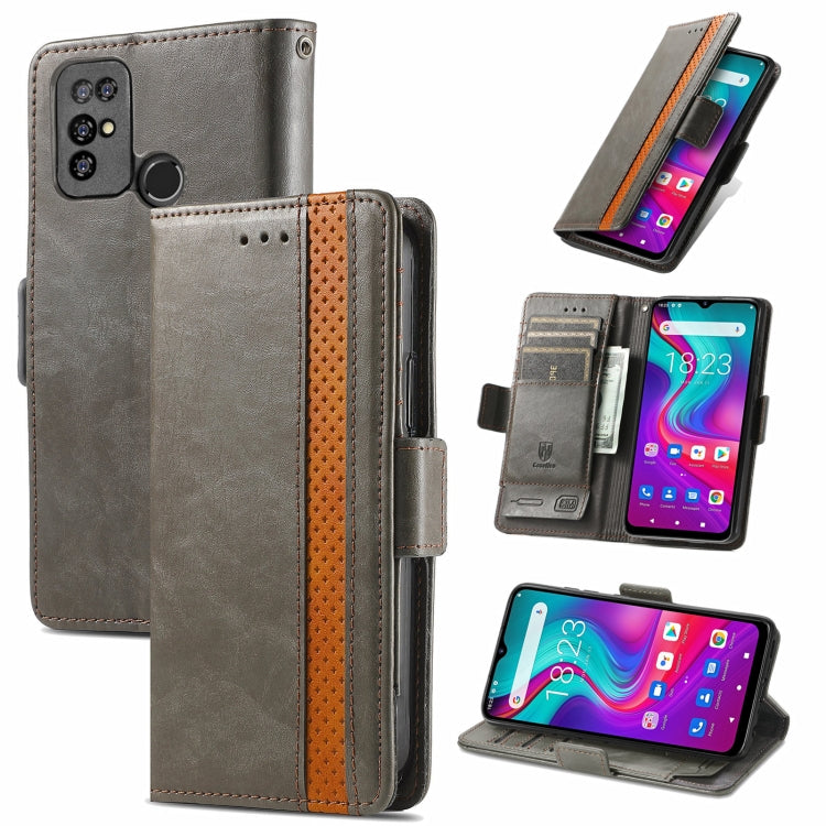 For Doogee X96 Pro CaseNeo Business Splicing Dual Magnetic Buckle Horizontal Flip PU Leather Case with Holder & Card Slots & Wallet(Grey) - More Brand by PMC TechLife | Online Shopping South Africa | PMC TechLife | Buy Now Pay Later Mobicred
