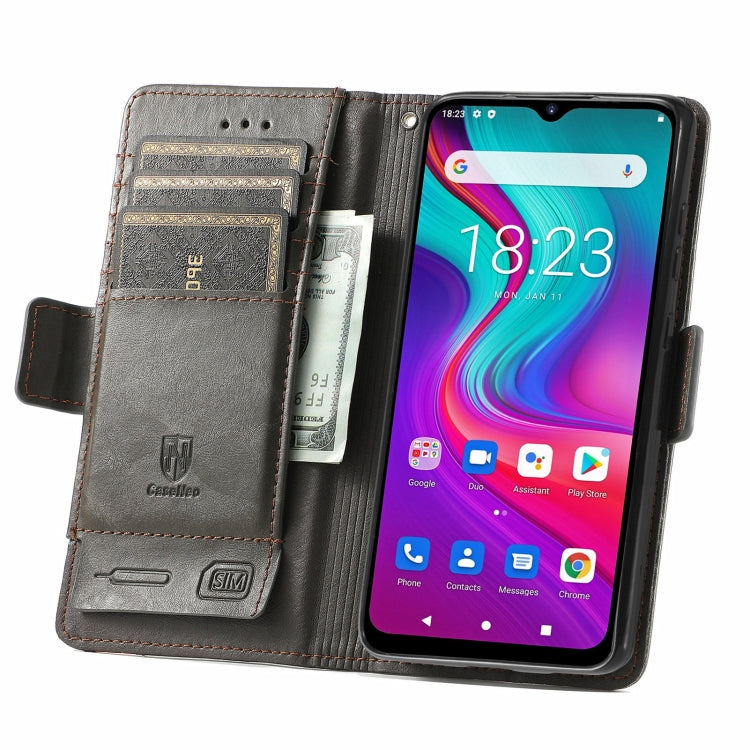 For Doogee X96 Pro CaseNeo Business Splicing Dual Magnetic Buckle Horizontal Flip PU Leather Case with Holder & Card Slots & Wallet(Grey) - More Brand by PMC TechLife | Online Shopping South Africa | PMC TechLife | Buy Now Pay Later Mobicred