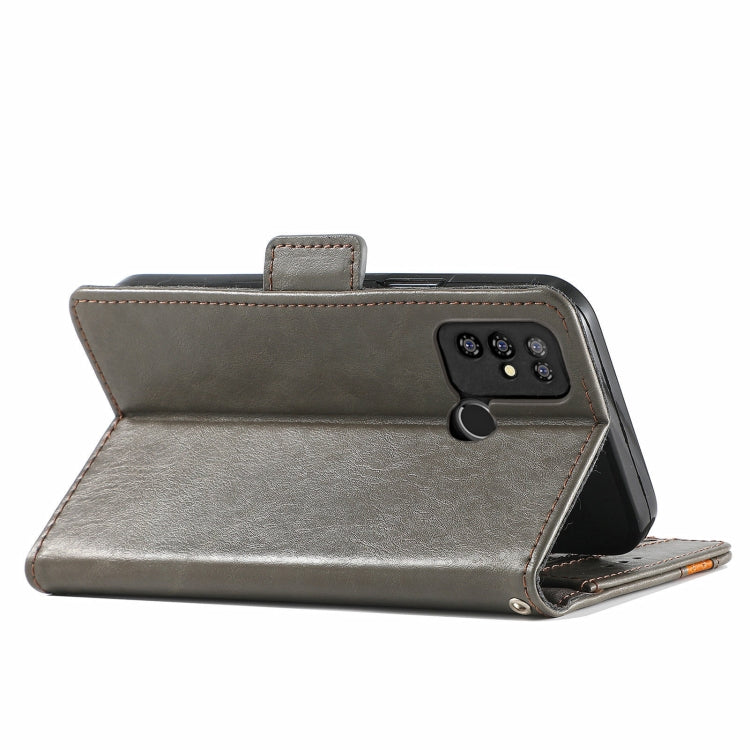For Doogee X96 Pro CaseNeo Business Splicing Dual Magnetic Buckle Horizontal Flip PU Leather Case with Holder & Card Slots & Wallet(Grey) - More Brand by PMC TechLife | Online Shopping South Africa | PMC TechLife | Buy Now Pay Later Mobicred
