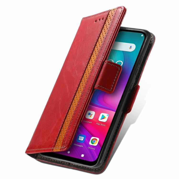 For Doogee X96 Pro CaseNeo Business Splicing Dual Magnetic Buckle Horizontal Flip PU Leather Case with Holder & Card Slots & Wallet(Red) - More Brand by PMC TechLife | Online Shopping South Africa | PMC TechLife | Buy Now Pay Later Mobicred