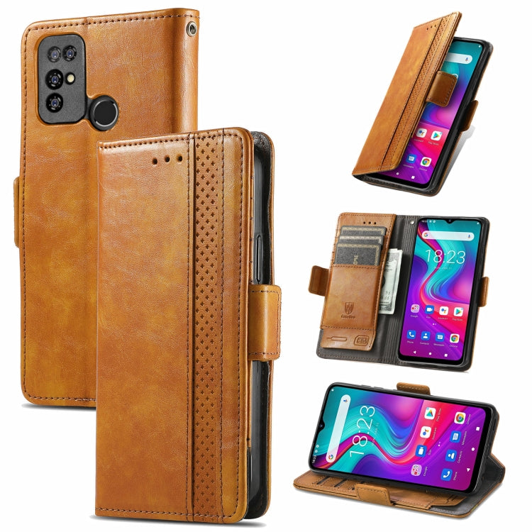 For Doogee X96 Pro CaseNeo Business Splicing Dual Magnetic Buckle Horizontal Flip PU Leather Case with Holder & Card Slots & Wallet(Khaki) - More Brand by PMC TechLife | Online Shopping South Africa | PMC TechLife | Buy Now Pay Later Mobicred