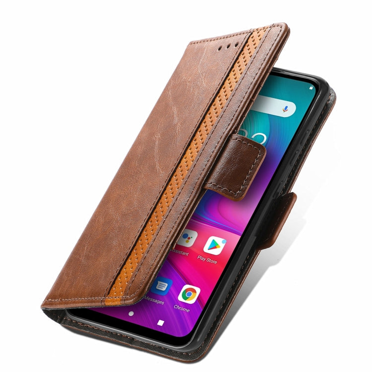 For Doogee X96 Pro CaseNeo Business Splicing Dual Magnetic Buckle Horizontal Flip PU Leather Case with Holder & Card Slots & Wallet(Brown) - More Brand by PMC TechLife | Online Shopping South Africa | PMC TechLife | Buy Now Pay Later Mobicred