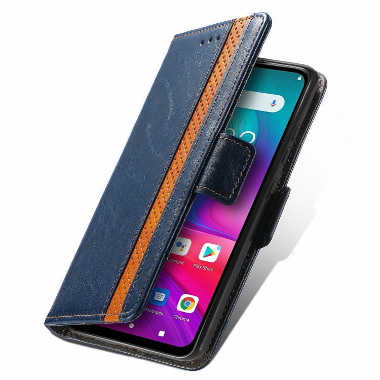 For Doogee X96 Pro CaseNeo Business Splicing Dual Magnetic Buckle Horizontal Flip PU Leather Case with Holder & Card Slots & Wallet(Blue) - More Brand by PMC TechLife | Online Shopping South Africa | PMC TechLife | Buy Now Pay Later Mobicred