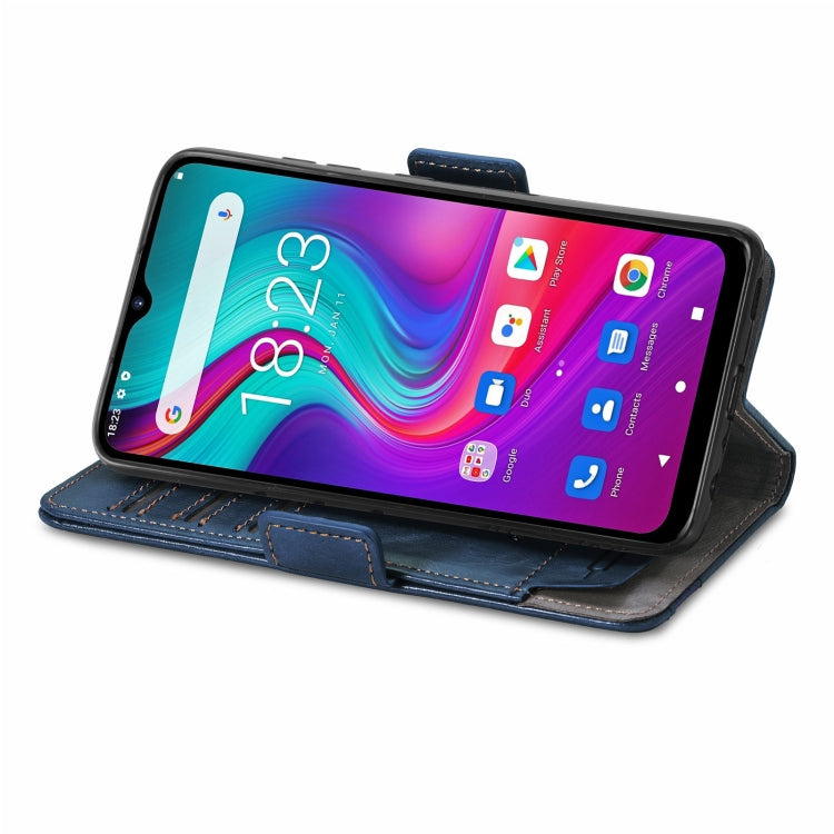 For Doogee X96 Pro CaseNeo Business Splicing Dual Magnetic Buckle Horizontal Flip PU Leather Case with Holder & Card Slots & Wallet(Blue) - More Brand by PMC TechLife | Online Shopping South Africa | PMC TechLife | Buy Now Pay Later Mobicred