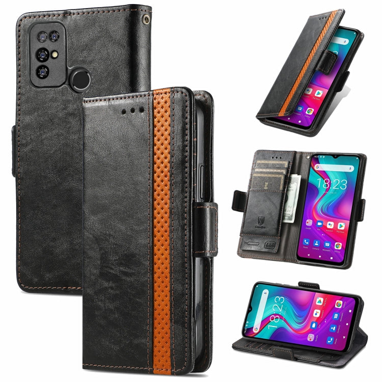 For Doogee X96 Pro CaseNeo Business Splicing Dual Magnetic Buckle Horizontal Flip PU Leather Case with Holder & Card Slots & Wallet(Black) - More Brand by PMC TechLife | Online Shopping South Africa | PMC TechLife | Buy Now Pay Later Mobicred