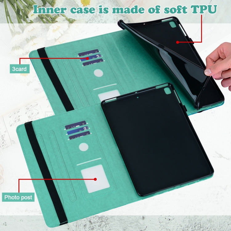 For Lenovo Tab M10 HD Gen 2 Tree & Deer Pattern Pressed Printing Horizontal Flip PU Leather Case with Holder & Card Slots(Green) - free shipping - PMC TechLife - Order now!