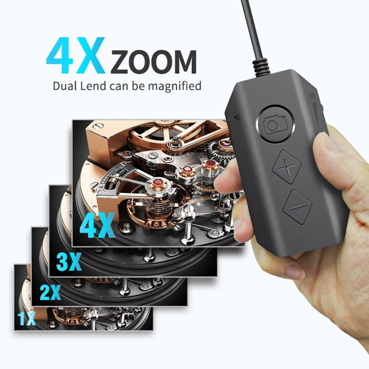 Y17 5MP 7.9mm Dual-lens HD Autofocus WiFi Industrial Digital Endoscope Zoomable Snake Camera, Cable Length:5m Hard Cable(Black) -  by PMC TechLife | Online Shopping South Africa | PMC TechLife | Buy Now Pay Later Mobicred