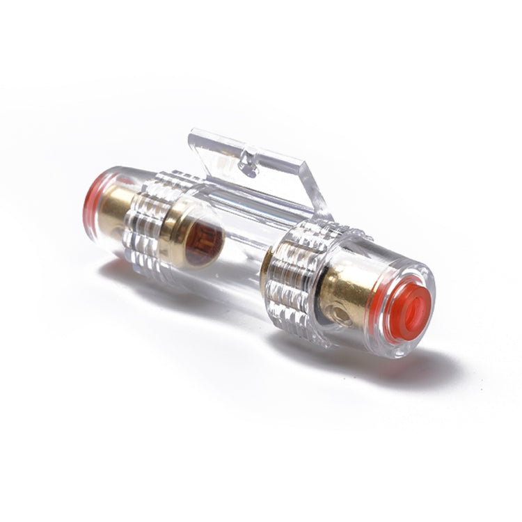 A0299 Car 100 Amp Audio AGU Fuse Holder Fuseholder 4 6 8 Gauge Inline Gold Plated - Fuse by PMC TechLife | Online Shopping South Africa | PMC TechLife | Buy Now Pay Later Mobicred