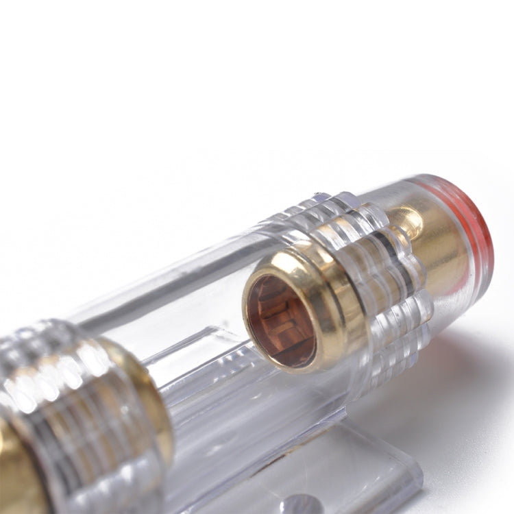 A0299 Car 100 Amp Audio AGU Fuse Holder Fuseholder 4 6 8 Gauge Inline Gold Plated - Fuse by PMC TechLife | Online Shopping South Africa | PMC TechLife | Buy Now Pay Later Mobicred