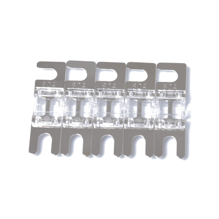 A0304 Transparent 5 PCS Car Audio AFS Mini ANL 30A Fuse Nicked Plated - Fuse by PMC TechLife | Online Shopping South Africa | PMC TechLife | Buy Now Pay Later Mobicred