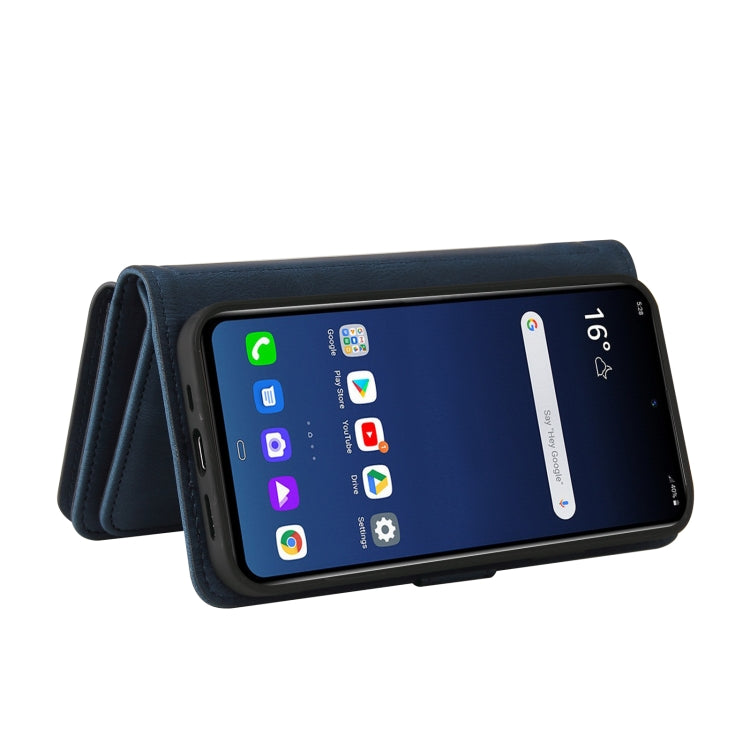 For LG G9 / Velvet Skin Feel PU + TPU Horizontal Flip Leather Case With Holder & 15 Cards Slot & Wallet & Zipper Pocket & Lanyard(Blue) - free shipping - PMC TechLife - Order now!