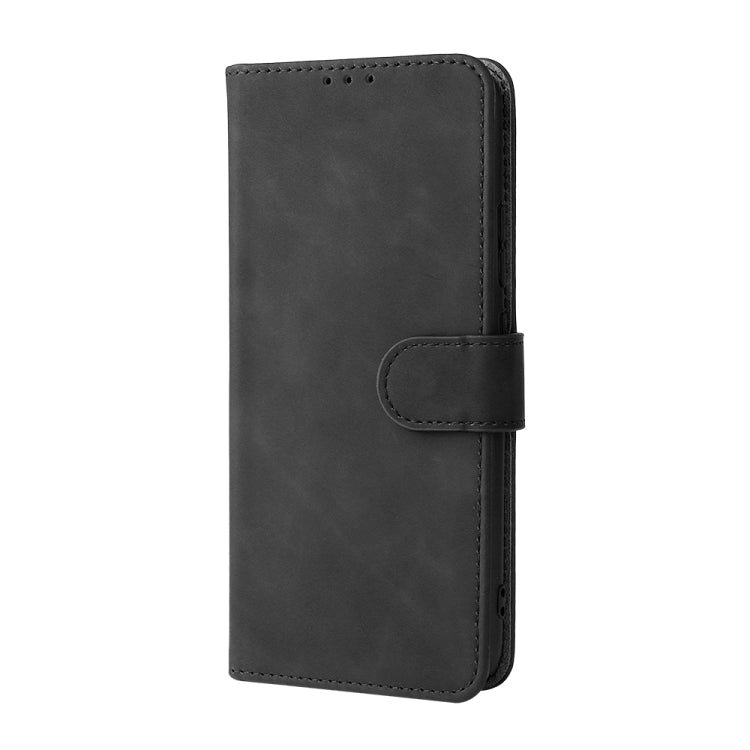 For OPPO Realme C21Y Solid Color Skin Feel Magnetic Buckle Horizontal Flip Calf Texture PU Leather Case with Holder & Card Slots & Wallet(Black) - Realme Cases by PMC TechLife | Online Shopping South Africa | PMC TechLife | Buy Now Pay Later Mobicred