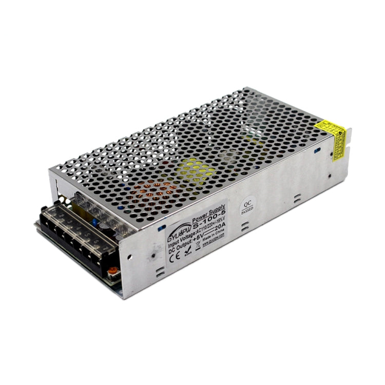 S-100-5 DC5V 20A 100W LED Regulated Switching Power Supply, Size: 199 x 98 x 42mm - Power Supplies by PMC TechLife | Online Shopping South Africa | PMC TechLife