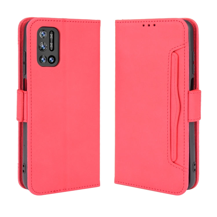 For Doogee N40 Pro Skin Feel Calf Pattern Horizontal Flip Leather Case with Holder & Card Slots & Photo Frame(Red) - free shipping - PMC TechLife - Order now!