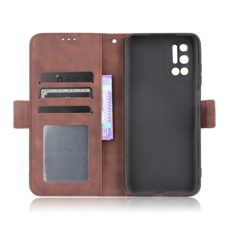 For Doogee N40 Pro Skin Feel Calf Pattern Horizontal Flip Leather Case with Holder & Card Slots & Photo Frame(Brown) - More Brand by PMC TechLife | Online Shopping South Africa | PMC TechLife | Buy Now Pay Later Mobicred