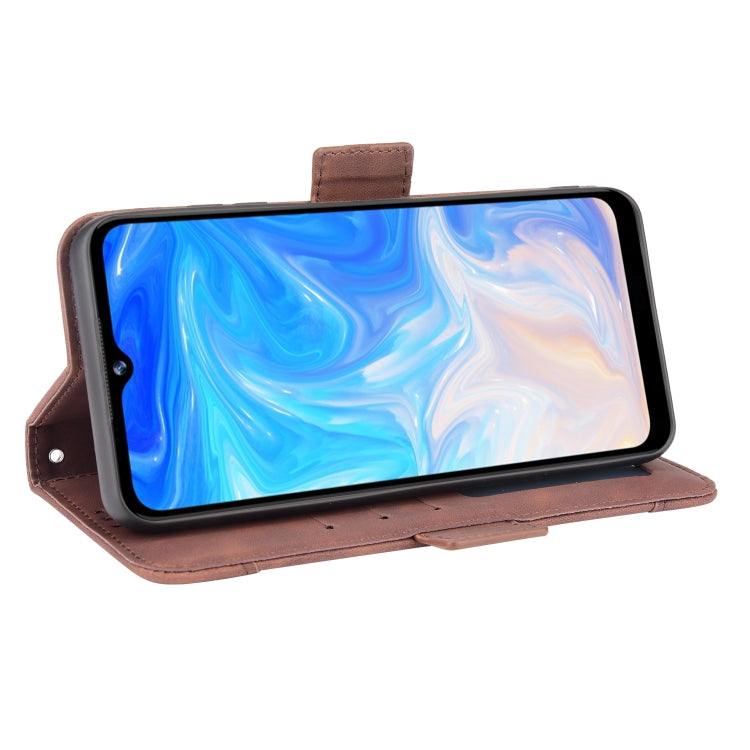 For Doogee N40 Pro Skin Feel Calf Pattern Horizontal Flip Leather Case with Holder & Card Slots & Photo Frame(Brown) - More Brand by PMC TechLife | Online Shopping South Africa | PMC TechLife | Buy Now Pay Later Mobicred