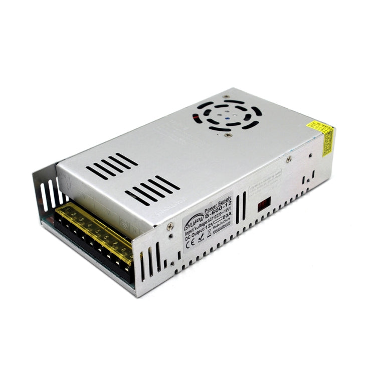 S-600-12 DC12V 50A 600W Light Bar Regulated Switching Power Supply LED Transformer, Size: 215 x 115 x 50mm - Power Supplies by PMC TechLife | Online Shopping South Africa | PMC TechLife