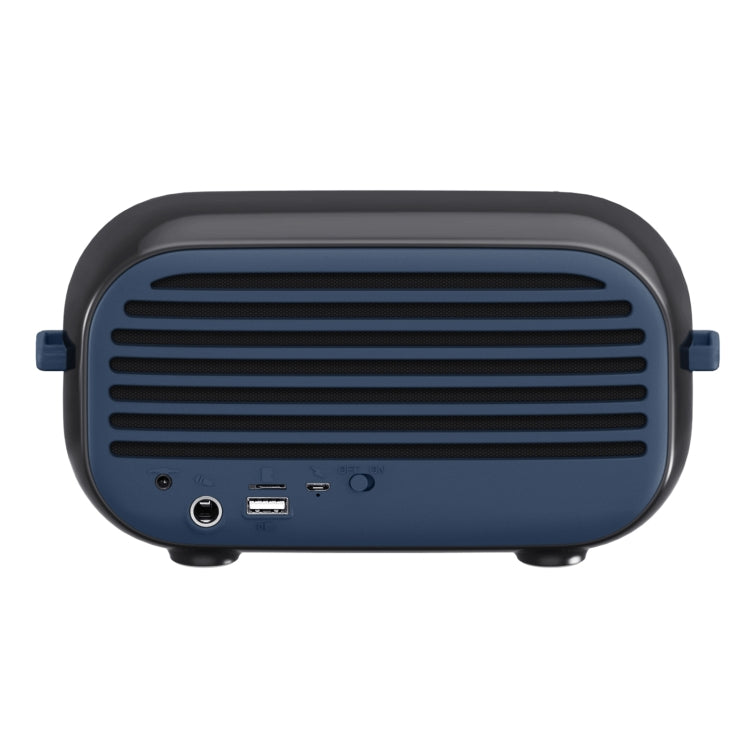 New Rixing NR-3000M Bluetooth 5.0 Portable Karaoke Wireless Bluetooth Speaker with Microphone & Shoulder Strap(Blue) - free shipping - PMC Jewellery - Order now!