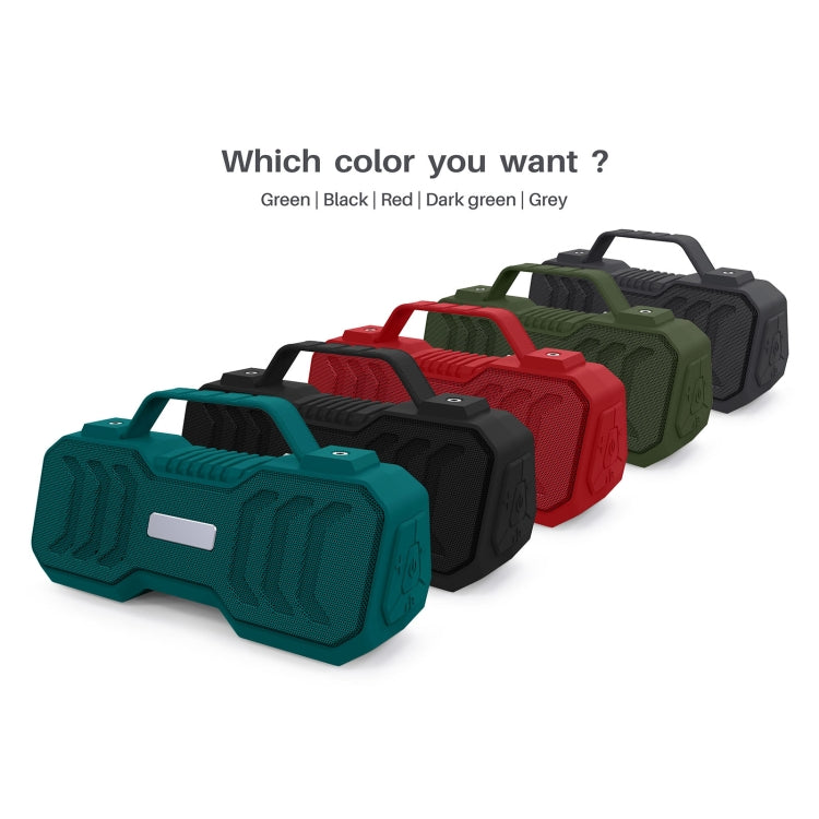 New Rixing NR-4500M Bluetooth 5.0 Portable Outdoor Karaoke Wireless Bluetooth Speaker with Microphone(Green) - free shipping - PMC Jewellery - Order now!