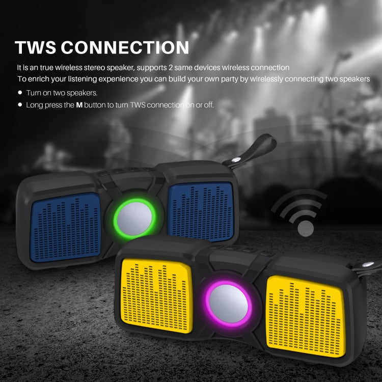 New Rixing NR-9011 Bluetooth 5.0 Portable Outdoor Wireless Bluetooth Speaker(Black) - free shipping - PMC Jewellery - Order now!