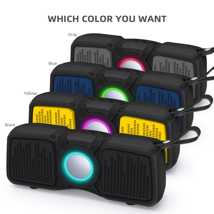 New Rixing NR-9011 Bluetooth 5.0 Portable Outdoor Wireless Bluetooth Speaker(Black) - free shipping - PMC Jewellery - Order now!