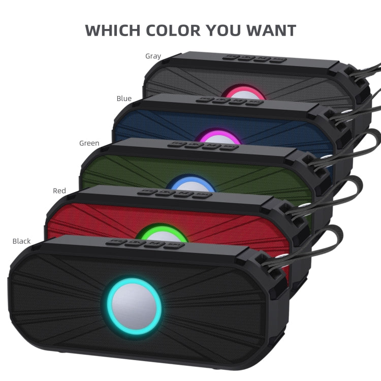 New Rixing NR-9012 Bluetooth 5.0 Portable Outdoor Wireless Bluetooth Speaker(Green) - free shipping - PMC Jewellery - Order now!