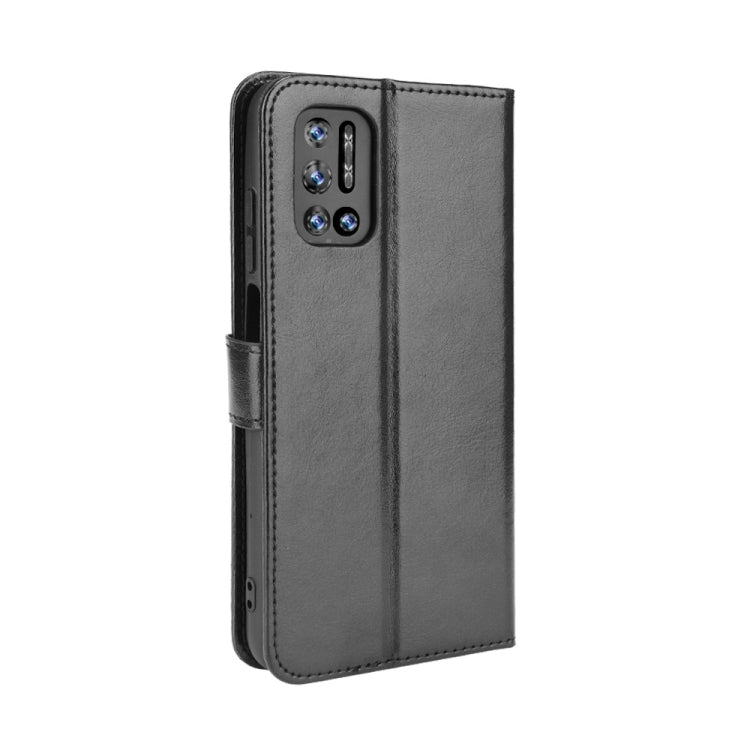 For Doogee N40 Pro Crazy Horse Texture Horizontal Flip Leather Case with Holder & Card Slots & Lanyard(Black) - More Brand by PMC TechLife | Online Shopping South Africa | PMC TechLife | Buy Now Pay Later Mobicred