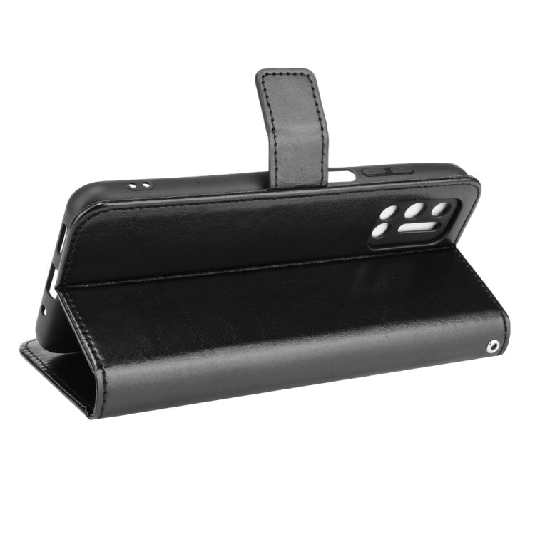 For Doogee N40 Pro Crazy Horse Texture Horizontal Flip Leather Case with Holder & Card Slots & Lanyard(Black) - More Brand by PMC TechLife | Online Shopping South Africa | PMC TechLife | Buy Now Pay Later Mobicred