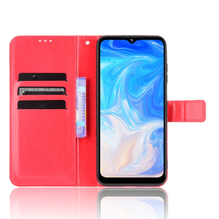 For Doogee N40 Pro Crazy Horse Texture Horizontal Flip Leather Case with Holder & Card Slots & Lanyard(Red) - More Brand by PMC TechLife | Online Shopping South Africa | PMC TechLife | Buy Now Pay Later Mobicred