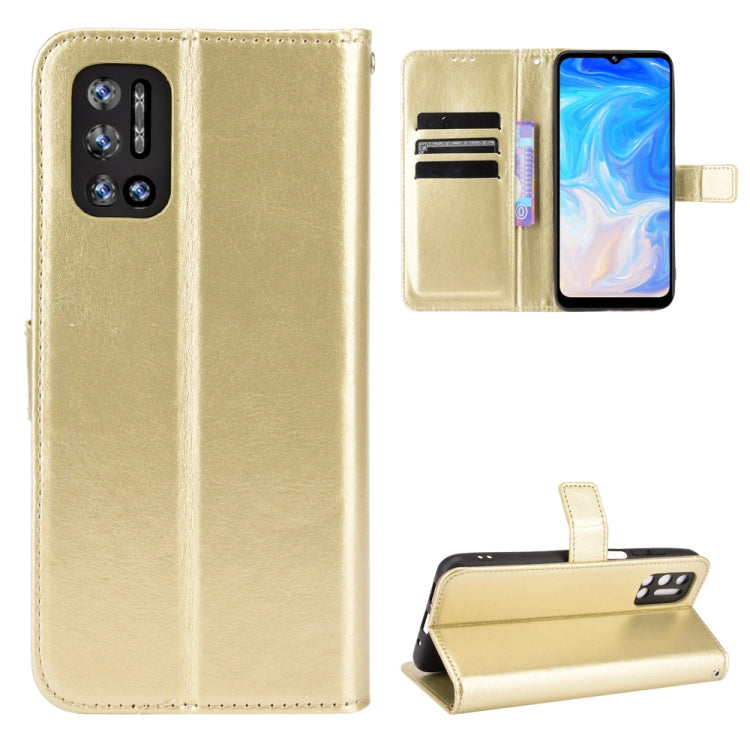 For Doogee N40 Pro Crazy Horse Texture Horizontal Flip Leather Case with Holder & Card Slots & Lanyard(Gold) - More Brand by PMC TechLife | Online Shopping South Africa | PMC TechLife | Buy Now Pay Later Mobicred