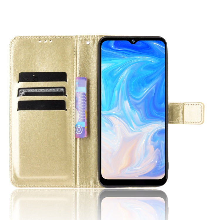 For Doogee N40 Pro Crazy Horse Texture Horizontal Flip Leather Case with Holder & Card Slots & Lanyard(Gold) - More Brand by PMC TechLife | Online Shopping South Africa | PMC TechLife | Buy Now Pay Later Mobicred