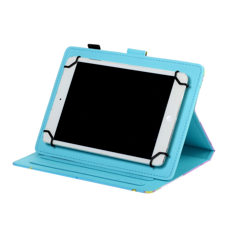 10 inch Universal Colored Drawing Horizontal Flip PU Leather Case with Holder & Card Slot(Green Butterfly) - free shipping - PMC TechLife - Order now!