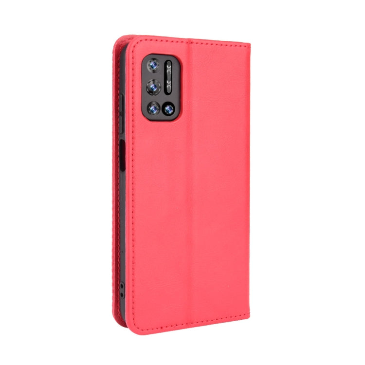 For Doogee N40 Pro Magnetic Buckle Retro Pattern Horizontal Flip Leather Case with Holder & Card Slot & Wallet(Red) - More Brand by PMC TechLife | Online Shopping South Africa | PMC TechLife | Buy Now Pay Later Mobicred