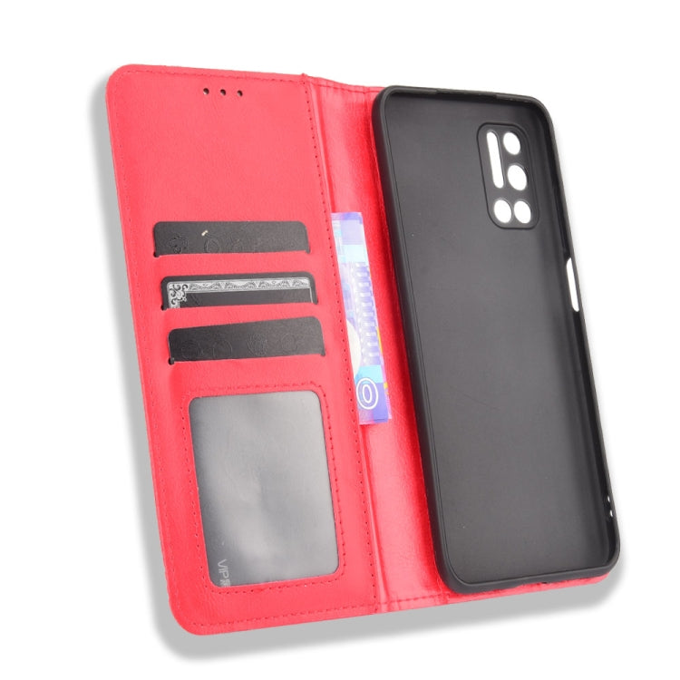 For Doogee N40 Pro Magnetic Buckle Retro Pattern Horizontal Flip Leather Case with Holder & Card Slot & Wallet(Red) - More Brand by PMC TechLife | Online Shopping South Africa | PMC TechLife | Buy Now Pay Later Mobicred