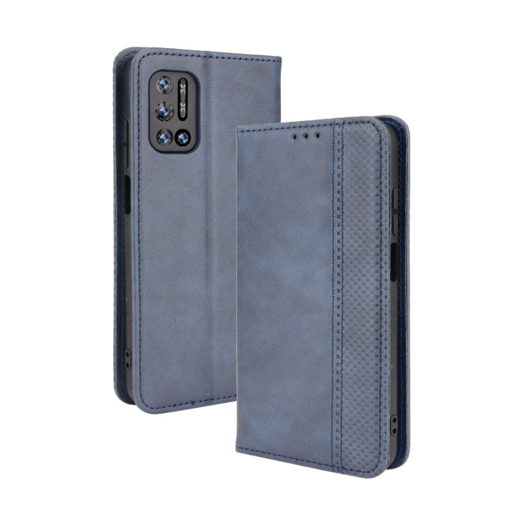 For Doogee N40 Pro Magnetic Buckle Retro Pattern Horizontal Flip Leather Case with Holder & Card Slot & Wallet(Blue) - More Brand by PMC TechLife | Online Shopping South Africa | PMC TechLife | Buy Now Pay Later Mobicred